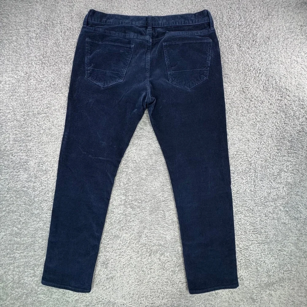 Banana Republic Mens Slim‎ Fit Travel Jean Corduroy Pants Navy Blue 32x30 750853